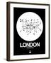 London White Subway Map-NaxArt-Framed Art Print