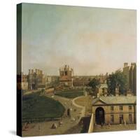 London, Whitehall and Privy Garden as Seen from the Richmond House, 1746-47-Canaletto-Stretched Canvas