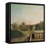 London, Whitehall and Privy Garden as Seen from the Richmond House, 1746-47-Canaletto-Framed Stretched Canvas