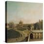 London, Whitehall and Privy Garden as Seen from the Richmond House, 1746-47-Canaletto-Stretched Canvas