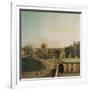 London, Whitehall and Privy Garden as Seen from the Richmond House, 1746-47-Canaletto-Framed Giclee Print