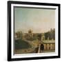 London, Whitehall and Privy Garden as Seen from the Richmond House, 1746-47-Canaletto-Framed Giclee Print