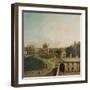 London, Whitehall and Privy Garden as Seen from the Richmond House, 1746-47-Canaletto-Framed Giclee Print