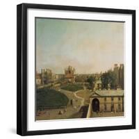 London, Whitehall and Privy Garden as Seen from the Richmond House, 1746-47-Canaletto-Framed Giclee Print