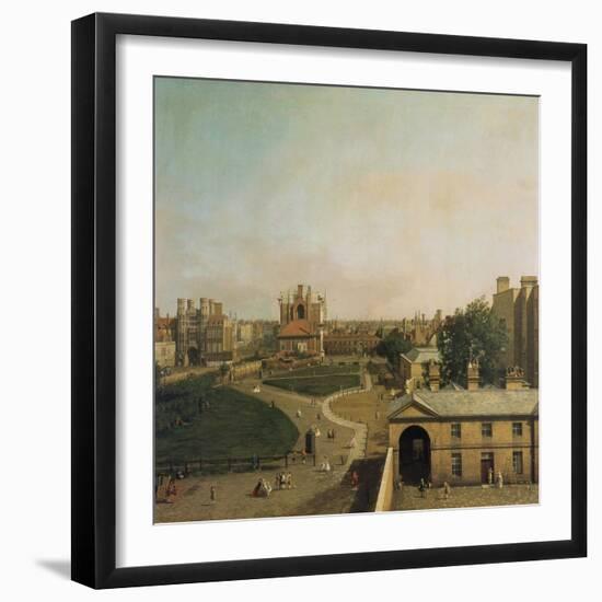 London, Whitehall and Privy Garden as Seen from the Richmond House, 1746-47-Canaletto-Framed Giclee Print