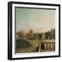 London, Whitehall and Privy Garden as Seen from the Richmond House, 1746-47-Canaletto-Framed Giclee Print