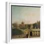 London, Whitehall and Privy Garden as Seen from the Richmond House, 1746-47-Canaletto-Framed Giclee Print