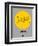 London Yellow Subway Map-NaxArt-Framed Art Print