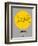 London Yellow Subway Map-NaxArt-Framed Art Print