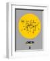 London Yellow Subway Map-NaxArt-Framed Art Print