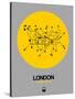 London Yellow Subway Map-NaxArt-Stretched Canvas