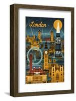 London-Lantern Press-Framed Art Print