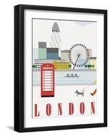 London-Sophie Ledesma-Framed Art Print