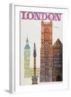 London-David Klein-Framed Art Print