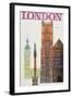 London-David Klein-Framed Art Print