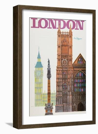 London-David Klein-Framed Art Print