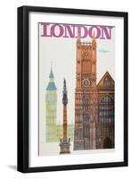 London-David Klein-Framed Art Print