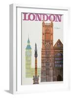 London-David Klein-Framed Art Print