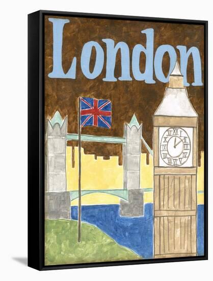 London-Megan Meagher-Framed Stretched Canvas