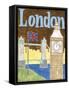 London-Megan Meagher-Framed Stretched Canvas