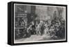 Londoners Excited by the South Sea Bubble-J. Carter-Framed Stretched Canvas