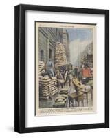 Londoners Prepare Blitz-Achille Beltrame-Framed Art Print