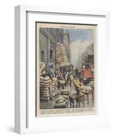 Londoners Prepare Blitz-Achille Beltrame-Framed Art Print