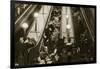 Londoners Seek Shelter from the Bombs in the Underground, 1940-English Photographer-Framed Giclee Print