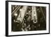 Londoners Seek Shelter from the Bombs in the Underground, 1940-English Photographer-Framed Giclee Print