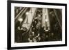 Londoners Seek Shelter from the Bombs in the Underground, 1940-English Photographer-Framed Giclee Print