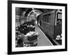 Londoners Sleeping Underground in Subway For Protection During German Bombing Raids-Hans Wild-Framed Photographic Print