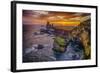 Londrangar Sea Stacks and the Thufubjarg Cliffs. Iceland-Ragnar Th Sigurdsson-Framed Photographic Print