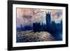 Londres de Parlement-Claude Monet-Framed Art Print