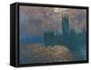 Londres, le Parlement; reflets sur la Tamise,1899-1901 Canvas, 81 x 92 cm Inv.5007.-Claude Monet-Framed Stretched Canvas