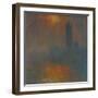 Londres, le Parlement, trouee de soleil London, Parliament, sun breaking through the clouds.-Claude Monet-Framed Giclee Print