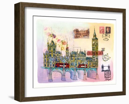 Londres Mon Amour-Martine Rupert-Framed Art Print