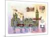 Londres Mon Amour-Martine Rupert-Mounted Giclee Print