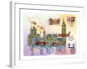 Londres Mon Amour-Martine Rupert-Framed Giclee Print