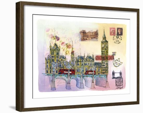 Londres Mon Amour-Martine Rupert-Framed Giclee Print