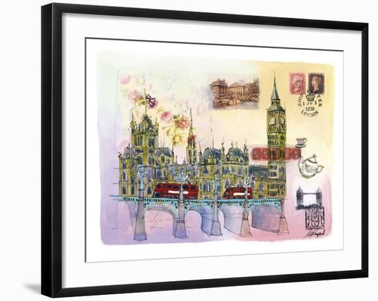 Londres Mon Amour-Martine Rupert-Framed Giclee Print