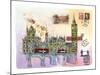 Londres Mon Amour-Martine Rupert-Mounted Giclee Print