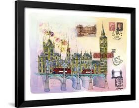 Londres Mon Amour-Martine Rupert-Framed Giclee Print