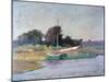 Lone Boat, C1868-1917-Walter Clark-Mounted Giclee Print