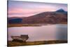 Lone boat on the Isle of Mull, Inner Hebrides, Scotland, United Kingdom, Europe-Karen Deakin-Stretched Canvas