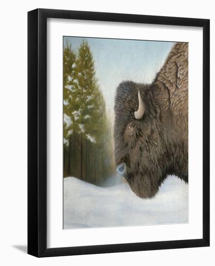 Lone Buffalo-Rusty Frentner-Framed Giclee Print