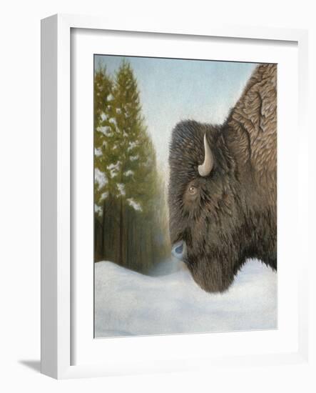 Lone Buffalo-Rusty Frentner-Framed Giclee Print