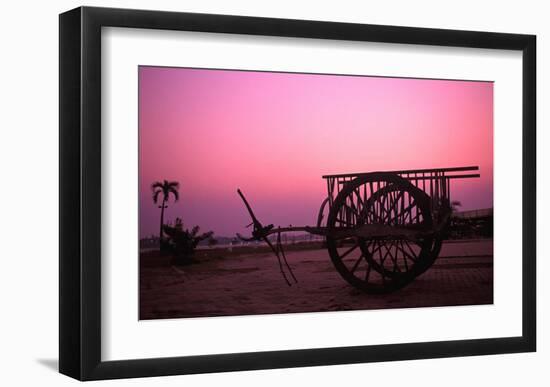 Lone Cart, Laos-Charles Glover-Framed Art Print