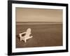 Lone Chair on Empty Beach-null-Framed Photographic Print