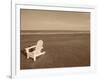 Lone Chair on Empty Beach-null-Framed Photographic Print