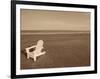 Lone Chair on Empty Beach-null-Framed Photographic Print